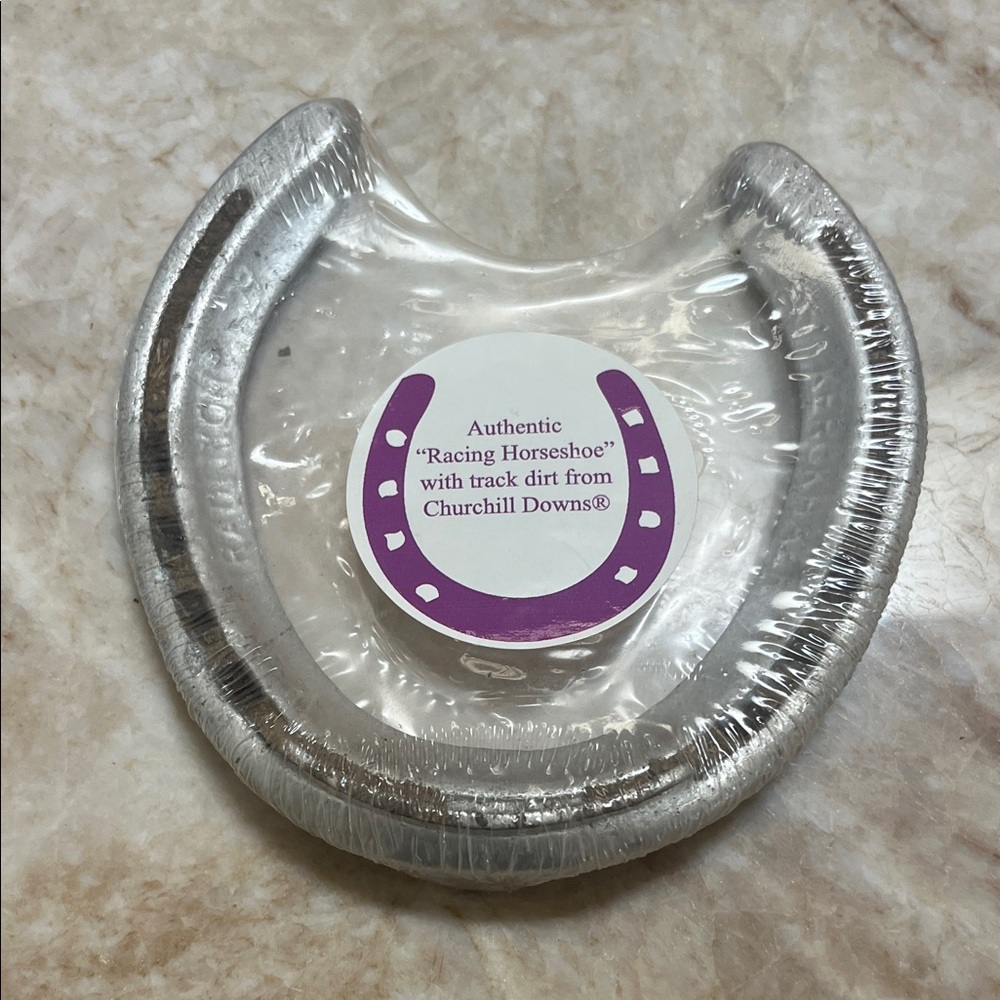 Authentic Racing Horseshoe - Silver